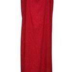Wild Fable  Sleeveless Square Neck Straight Midi Dress Plisse Red Fabric Size 3X Photo 0