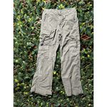 American Eagle  Green Super High-Rise Baggy Wide-Leg Cargo Pants Size 8L Photo 2