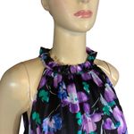 J.Crew  PURPLE TIERED HALTER STYLE FLORAL PRINT MAXI DRESS  (16) Photo 5