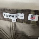 RE/DONE REDONE Jeans Womens 27 x 27 Stove Pipe High Rise Straight 70's Camo Raw Hem USA Photo 5