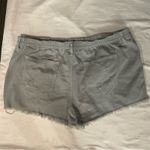Aerie Distressed Gray Frayed Hem Shorts XXL Boho Costal Cowgirl Festival Hippie Photo 3