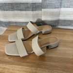 Joie ‎ Nolita Beige Linen Square Toe Sandals Size 9.5 Photo 1