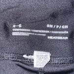 Under Armour No-Slip Waistband Full Length Compression Leggings Small Black Photo 9