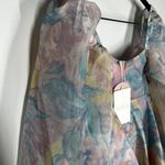 NEW SELKIE Sz XS The Princess Mini Dress in Stepmom Pastel Watercolor Photo 6