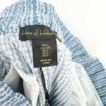 House of Harlow NWT  1960 Wide Leg Textured Pants L Blue Photo 3