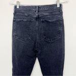 AGOLDE  Nico High Rise Slim Jeans in Cassette Black Distressed Knees Size 26 Photo 7