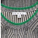CAbi Trident Gray & Green Striped Sleeveless Sweater Tank Top 885 ~ Womens SMALL Photo 5