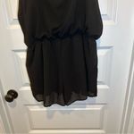 Lucca Couture  Black Flutter Sleeve Chiffon V Neck Romper size L Photo 10