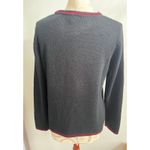 Merry Christmas Holiday Long Sleeve Pullover Sweater Small Black Photo 3