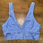 Aerie Lace Pullover Wireless Lined Bralette in Blue Photo 0