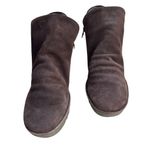 Fly London  Chocolate Brown Suede Yip Women’s Wedge Booties Size 41 Minimalist. Photo 1