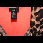 Rue 21  | Collared cheetah pink tank top Photo 1