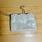 Salvatore Ferragamo Vintage Ferragamo Bag Cream Gold Chain Party 1980s Clutch Leather Photo 5