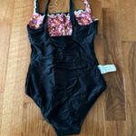 Profile Gottex Confetti Print Black One Piece Tummy Control Swimsuit, Sz 6 Photo 13