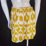 Loft Ann Taylor Ikat Yellow & White Skirt & Belt (XS) Photo 4