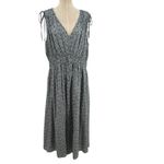 Madewell Plus Sophia Smocked Midi Dress Florentine Floral Blue Gray Plus Size 3X Photo 2