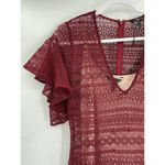 Marissa Webb Maroon Red Cybil Lace V Photo 3