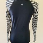 Athleta striped sleeve long sleeve tee size small Photo 2
