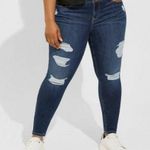 Torrid Super Soft High-Rise Jegging, Skinny Distressed Jeans Size 26R New w/Tag Photo 9