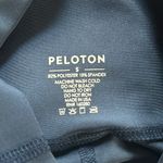 Peloton  Navy Blue Show Up Tuxedo Stripe Leggings Photo 3