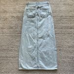 AGOLDE Astrid Slice Denim Maxi Skirt 100% Cotton Size 24 Photo 3