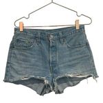 Levi’s  501 BUTTONFLY  denim shorts light wash. Photo 0