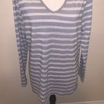 Faded Glory  silver sparkly long sleeve v-neck top Photo 2
