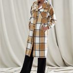 SheIn Tan and White cardigan jacket . Photo 1