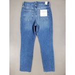 Good American New Good Classic Crop Raw Hem Slim Blue940 Sz 14/32 28 Inseam Photo 4