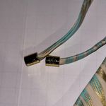 Beach Bunny NWOT  Blue & Gold Tropical HalterNeck Keyhole Bikini Top & Bottom Set Photo 6