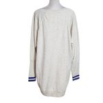 Touch Stadium Gray Ole Miss Rebels Oversized Pullover Tunic Size Large Blue Photo 1