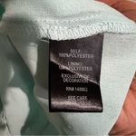 Torrid Aqua Blue Embroidered Crinkle Chiffon Crochet Lace Trim Tank Top Photo 5