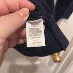 Talbots Womens Sweater Large Navy Blue Knit Pullover Top Long Sleeve Photo 4