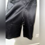 8PM Women’s Black Satin Pleated High Waist‎ Wide Leg Long Shorts NWT Size XS Photo 2