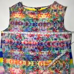 Daisy Fuentes Womens Sleeveless Floral Print Blouse Sz L Photo 8