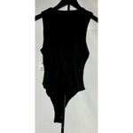 NWT Mano B Black Ribbed Bodysuit Sleeveless Cutout One Piece Small S Photo 2