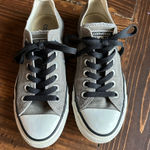 Converse  Grey and White Low-Top Sneakers Photo 0