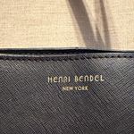 Henri Bendel Black Canvas Leather Tote Bag Photo 2