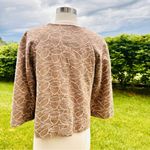 Oscar de la Renta  Linen Blend Embroidered Vintage Blazer Photo 9