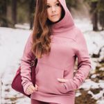 Buffbunny Collection Beyond Pullover Hoodie Cotton Blend - Echinacea Pink Mauve Photo 4