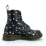 Dr. Martens Pascal Wild Hearts Printed Black Valentine Lover Boots 1460 Size 7 Photo 1