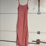 Garnet Hill  WOMENS 100% LINEN RED SLIP MAXI DRESS 4 Photo 5