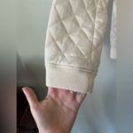 Levi's Diamond Quilted Bomber Jacket in Cream Womens Size L NWT Photo 6