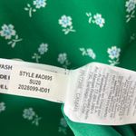 J.Crew NWT Puff-sleeve midi dress floral print green 4 Photo 8