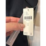 Anthropologie  Plunge Satin Mini Dress NWT Black Sleeveless Size 8 Photo 4