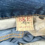 BKE Denim Culture Boot Jeans Womens 28 x 31.5 Distressed Raw Hem Fade Wash Photo 8