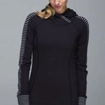 Lululemon Think Fast Hoodie Parallel Stripe Black White sz 2⚡️ Photo 0