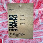 Chance or Fate Melon & Cream Striped with Ivory Lace Hooded Slim Fit Sweater by Photo 6