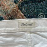 Madewell Y2K High Rise Skinny Cropped Jeans White Frayed Hem Distressed Size 27 Photo 13
