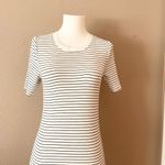 A New Day Striped Body Con Midi Tee Shirt Dress Photo 5
